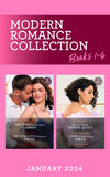 Modern Romance January 2024 Books 1-4 (Mills & Boon Collections) (9780263322736)