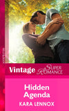 Hidden Agenda (Project Justice, Book 6) (Mills & Boon Vintage Superromance): First edition (9781472027238)