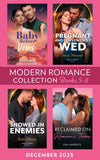 Modern Romance December 2025 Books 5-8: Baby Before Vows / Pregnant and Conveniently Wed / Reclaimed on Romano's Terms / Snowed-In Enemies by Tara Pammi, Rosie Maxwell, Kim Lawrence and Bella Mason (9780008950293)