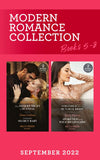 Modern Romance September 2022 Books 5-8: Their Desert Night of Scandal (Brothers of the Desert) / Cinderella's Secret Baby / Stranded with His Runaway Bride / Awakened by the Wild Billionaire (Mills & Boon Collections) by Maya Blake, Dani Collins, Julieanne Howells and Bella Mason