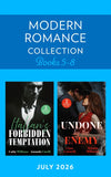 Modern Romance July 2026 Books 5-8: Italian Ring Charade / Driving the Billionaire Wild / Enemies and Expecting / Rivals' One-Night Rule (Mills & Boon Collections) by Cathy Williams, Amanda Cinelli, Clare Connelly and Melanie Milburne (9780263423723)