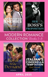 Modern Romance April 2025 Books 5-8: Her Boss's Proposition / Newlywed Enemies / Royal Bride Demand / Italian's Cinderella Temptation by Cathy Williams, Jackie Ashenden, LaQuette and Carol Marinelli (9780008944858)