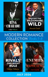 Modern Romance July 2026 Books 5-8: Italian Ring Charade / Driving the Billionaire Wild / Enemies and Expecting / Rivals' One-Night Rule by Cathy Williams, Amanda Cinelli, Clare Connelly and Melanie Milburne (9780008951412)