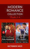 Modern Romance October 2025 Books 1-4: Christmas with Consequences / An Heir for Christmas / Business Between Enemies / Promoted to Boss's Wife (Mills & Boon Collections) by Sharon Kendrick, Caitlin Crews, Louise Fuller and Millie Adams (9780263419245)
