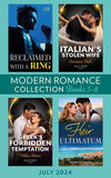 Modern Romance July 2024 Books 5-8: Heir Ultimatum (The Diamond Club) / Greek's Forbidden Temptation / Reclaimed with a Ring / Italian's Stolen Wife (9780008939793)