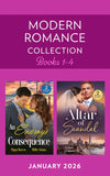 Modern Romance January 2026 Books 1-4: Unveiling the Wrong Bride (Billion-Dollar Bride Swap) / Secretly Pregnant Princess / Their Boardroom Baby / Heir of Scandal (Mills & Boon Collections) by Lynne Graham, Lorraine Hall, Pippa Roscoe and Millie Adams