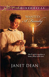 Wanted: A Family (Mills & Boon Historical): First edition by Janet Dean (9781408938089)