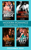 Modern Romance December 2026 Books 5-8: Vendetta with Consequences (Hate to Love) / Secret Kept in Hate / Revenge Sealed with a Ring / Undoing His Forbidden Bride by Julia James, Abby Green, Michelle Smart and Annie West (9780008954277)