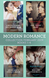 Modern Romance February Books 1-4: The Greek Claims His Shock Heir / The Venetian One-Night Baby / The Spaniard's Stolen Bride / The Sicilian's Bought Cinderella by Lynne Graham, Melanie Milburne, Maisey Yates and Michelle Smart