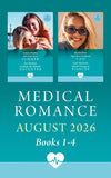 Medical Romance August 2026 Books 1-4: GP's Fresh Start Summer / Daddy for the Midwife's Daughter / Vegas Doc's Accidental \"I Do\" / Doctor's Emergency Fiancée (Mills & Boon Collections) by Louisa Heaton, Sue MacKay, Rachel Dove and Kate MacGuire (9780263425710)