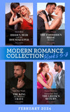 Modern Romance February 2024 Books 5-8: Hidden Heir with His Housekeeper (A Diamond in the Rough) / The Forbidden Bride He Stole / The King She Shouldn't Crave / Untouched Until the Greek's Return by Heidi Rice, Millie Adams, Lela May Wight and Susan Stephens (9780008938710)
