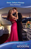 Savas' Defiant Mistress (Mills & Boon Modern) by Anne McAllister