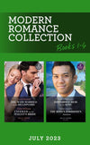 Modern Romance July 2023 Books 1-4: The Maid Married to the Billionaire / Unveiled as the Italian's Bride / Impossible Heir for the King / The Boss's Forbidden Assistant (Mills & Boon Collections) by Lynne Graham, Cathy Williams, Natalie Anderson and Clare Connelly
