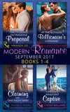 Modern Romance September 2017 Books 1 - 4 by Carole Mortimer, Miranda Lee, Michelle Smart and Cathy Williams (9781474074537)