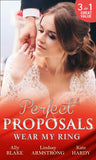 Wear My Ring: The Secret Wedding Dress / The Millionaire's Marriage Claim (The Millionaire Affair, Book 4) / The Children's Doctor's Special Proposal by Ally Blake, Lindsay Armstrong and Kate Hardy