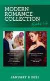 Modern Romance January 2021 B Books 1-4: The Greek's Convenient Cinderella / The Man She Should Have Married / Innocent's Desert Wedding Contract / Returning to Claim His Heir (Mills & Boon Collections) by Lynne Graham, Louise Fuller, Heidi Rice and Amanda Cinelli