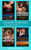 Modern Romance September 2024 Books 1-4: 'I Do' for Revenge / Italian Baby Shock / Greek's Temporary Cinderella / Pregnant Before the Proposal by Abby Green, Jackie Ashenden, Julia James and Clare Connelly (9780008940904)