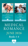 Medical Romance June 2026 Books 1-4: How to Date a Doc in Barcelona (Mediterranean Docs) / Surgeon's Plus-One in Provence / Paramedic's Full-Throttle Fling / Nurse's Vegas Vows (Mills & Boon Collections) by Juliette Hyland, Tessa Scott, Alison Roberts and Karin Baine