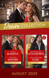 The Desire Collection August 2023: Alaskan Blackout (Kingsland Ranch) / The Wrong Rancher / The Trouble with Little Secrets / Keep Your Enemies Close… (Mills & Boon Collections) by Joanne Rock, J. Margot Critch and Joss Wood