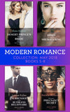 Modern Romance Collection: May 2018 Books 5 - 8: Desert Prince's Stolen Bride / Hired to Wear the Sheikh's Ring / Surrender to the Ruthless Billionaire / Princess's Pregnancy Secret by Kate Hewitt, Rachael Thomas, Louise Fuller and Natalie Anderson