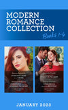 Modern Romance January 2023 Books 1-4: Innocent Maid for the Greek / Forbidden Until Their Snowbound Night / Pregnant in the Italian's Palazzo / Cinderella Hired for His Revenge (Mills & Boon Collections) by Sharon Kendrick, Melanie Milburne, Amanda Cinelli and Emmy Grayson
