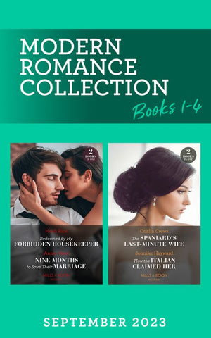 Modern Romance September 2023 Books 1-4 – 4 Books in 1 (Mills & Boon Collections) by Heidi Rice, Annie West, Caitlin Crews and Jennifer Hayward