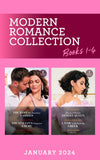 Modern Romance January 2024 Books 1-4 (Mills & Boon Collections) by Dani Collins, Maisey Yates, Annie West and Jackie Ashenden