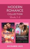 Modern Romance December 2025 Books 5-8: Baby Before Vows / Pregnant and Conveniently Wed / Reclaimed on Romano's Terms / Snowed-In Enemies (Mills & Boon Collections) by Tara Pammi, Rosie Maxwell, Kim Lawrence and Bella Mason (9780263421262)