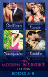 Modern Romance July 2015 Books 5-8: Sicilian's Shock Proposal / Vows Made in Secret / The Sheikh's Wedding Contract / One Night, Two Consequences (Mills & Boon Collections) by Carol Marinelli, Louise Fuller, Andie Brock and Joss Wood