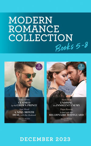 Modern Romance December 2023 Books 5-8 (Mills & Boon Collections) by Abby Green, Joss Wood, Heidi Rice and Pippa Roscoe