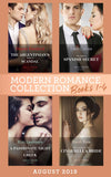 Modern Romance August Books 1-4: The Argentinian's Baby of Scandal (One Night With Consequences) / The Maid's Spanish Secret / A Passionate Night with the Greek /... (9780263277739)