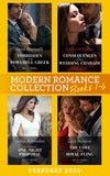 Modern Romance February 2022 Books 1-4: Forbidden to the Powerful Greek (Cinderellas of Convenience) / Consequences of Their Wedding Charade / The Innocent's One-Night Proposal / The Cost of Their Royal Fling (9780008924935)