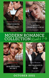 Modern Romance October 2021 Books 1-4: Confessions of His Christmas Housekeeper / The Greek's Cinderella Deal / Bound by Her Shocking Secret / His Majesty's Hidden Heir (9780008918392)