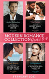 Modern Romance February 2021 Books 5-8: The Surprise Bollywood Baby (Born into Bollywood) / The World's Most Notorious Greek / Terms of Their Costa Rican Temptation / Crowning His Innocent Assistant (9780008916909)