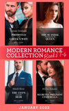 Modern Romance January 2022 Books 1-4: Promoted to the Greek's Wife (The Stefanos Legacy) / The Scandal That Made Her His Queen / The CEO's Impossible Heir / His Secretly Pregnant Cinderella by Lynne Graham, Caitlin Crews, Heidi Rice and Millie Adams (9780008924782)
