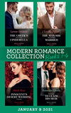 Modern Romance January 2021 B Books 1-4: The Greek's Convenient Cinderella / The Man She Should Have Married / Innocent's Desert Wedding Contract / Returning to Claim His Heir by Lynne Graham, Louise Fuller, Heidi Rice and Amanda Cinelli (9780008916657)