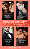 Modern Romance August 2021 Books 1-4: Cinderella's Desert Baby Bombshell (Heirs for Royal Brothers) / Beauty in the Billionaire's Bed / Nine Months to Tame the Tycoon /... (9780263302363)